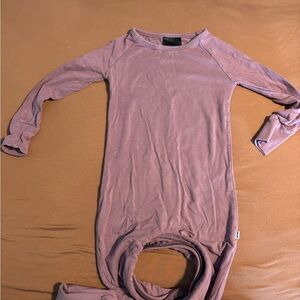 Little Sleepies Mauve Crescent Zippy, 18-24 months